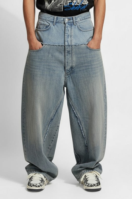 Double waist jeans