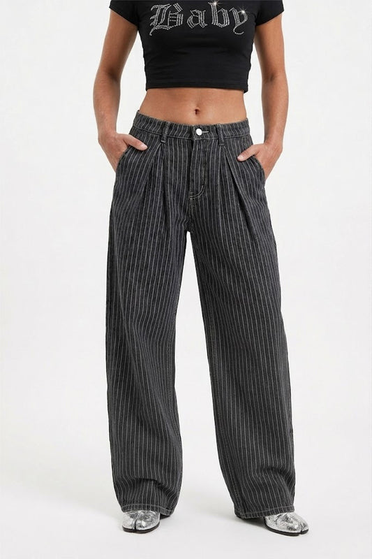 Striped jeans