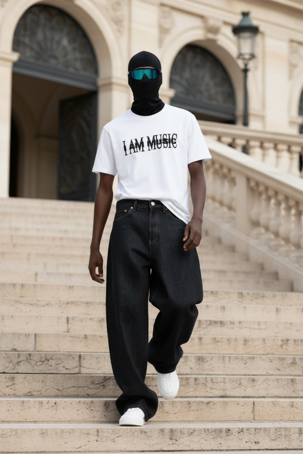 Raw baggy jeans
