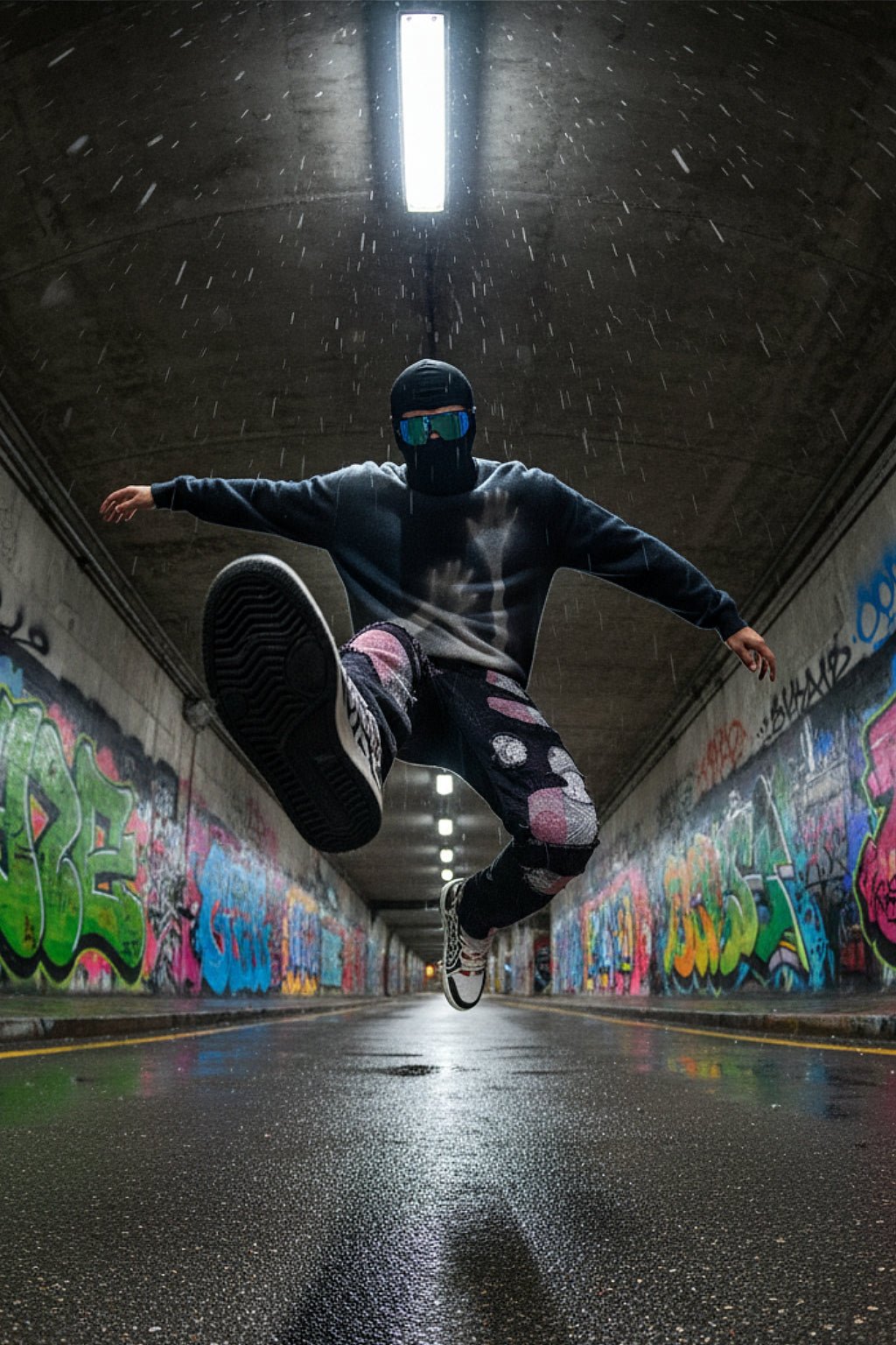 Bandana patchwork jeans