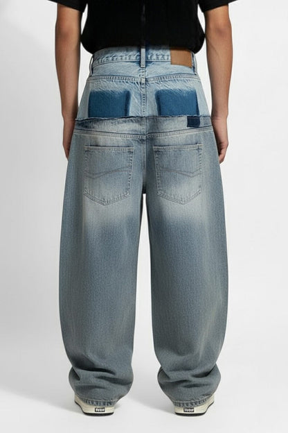 Double waist jeans