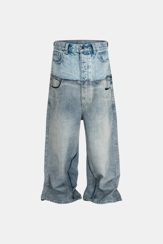Double waist jeans