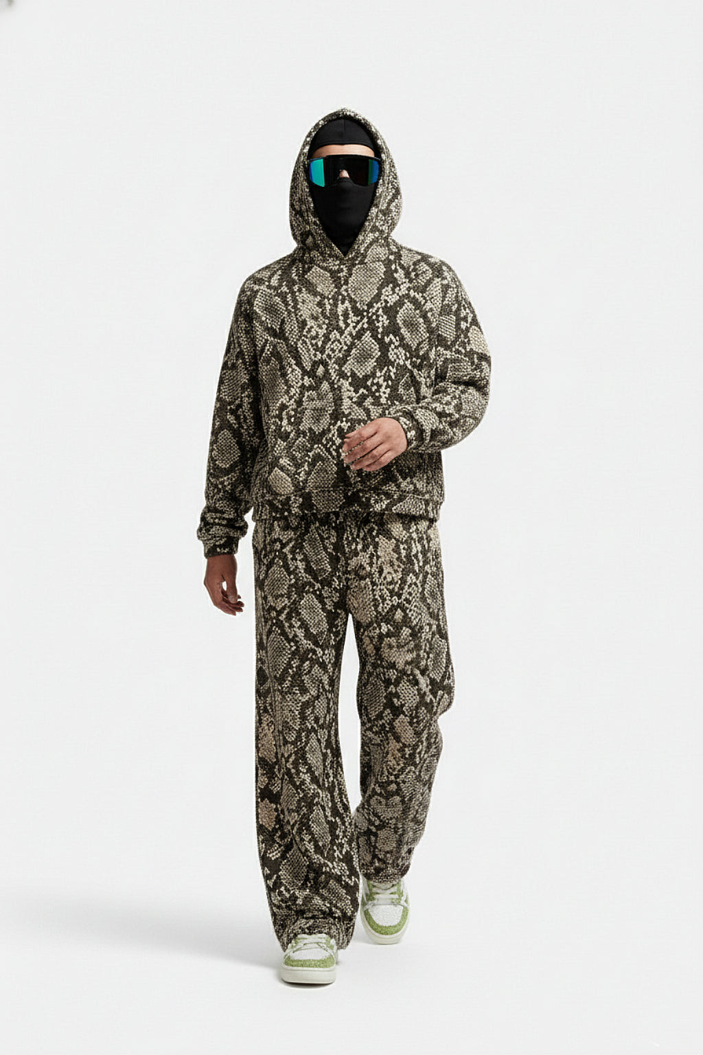 Snake print jogger set