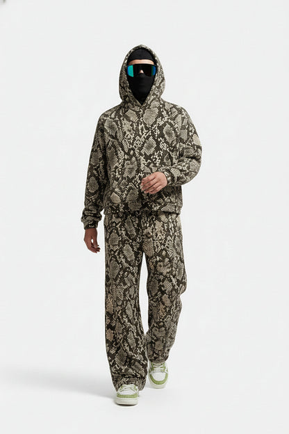 Snake print jogger set
