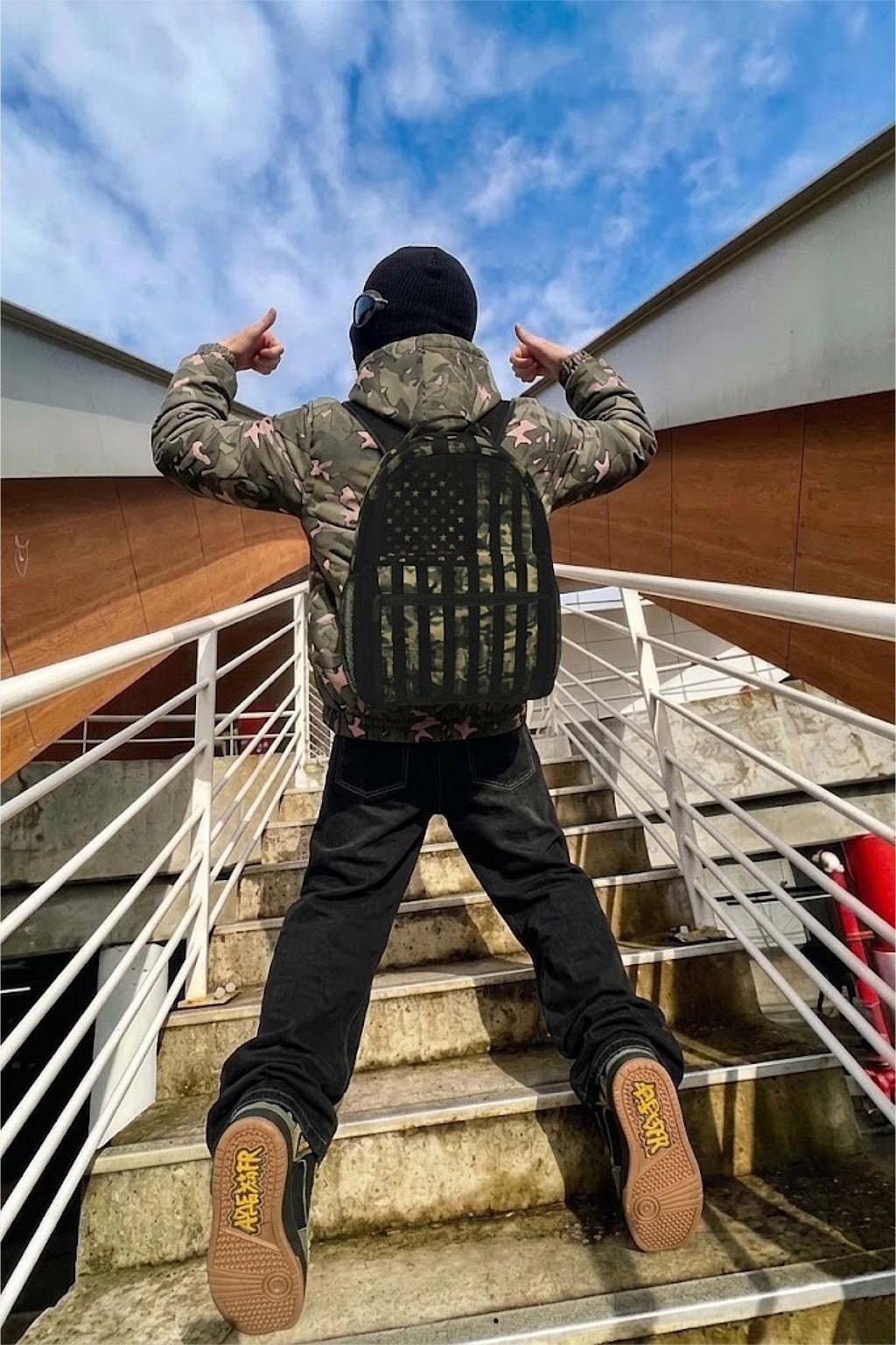 Backpack USA flag