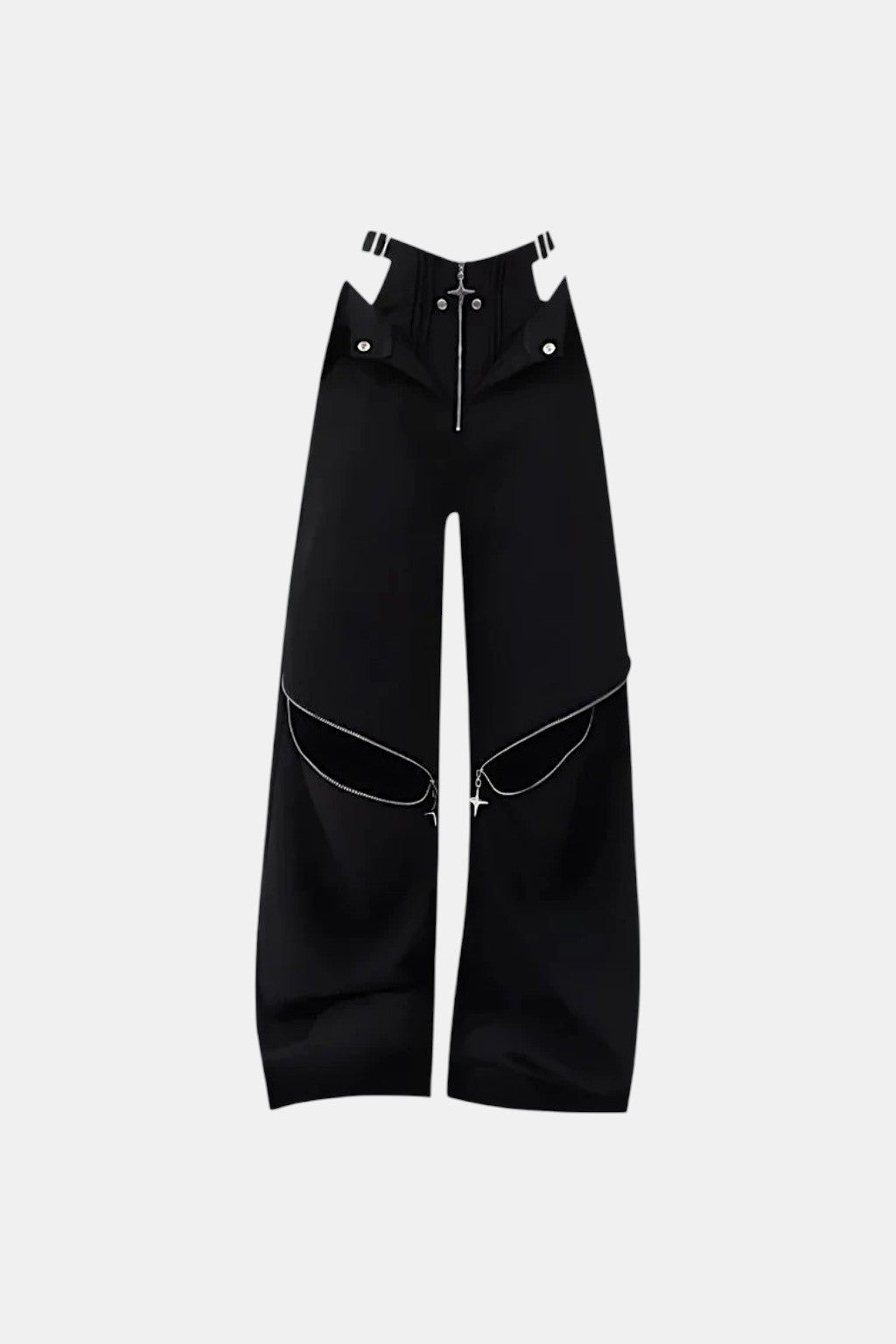 Zip baggy pants