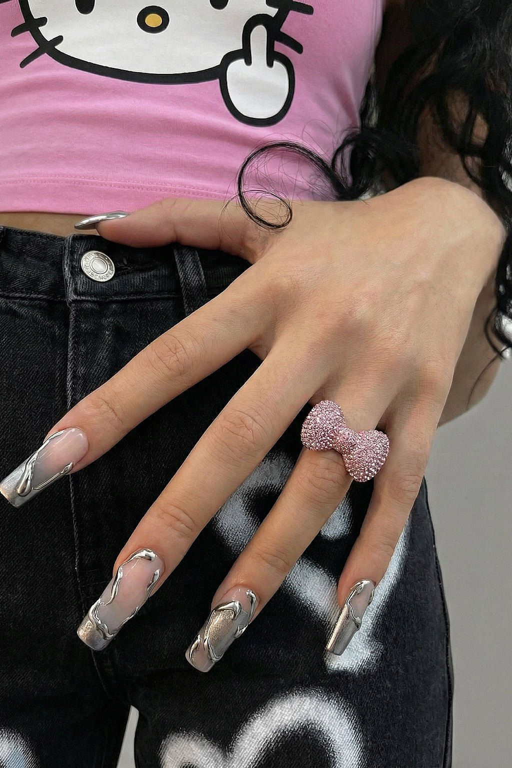 Bague hello kitty