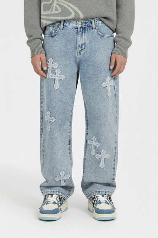 Blue cross jeans