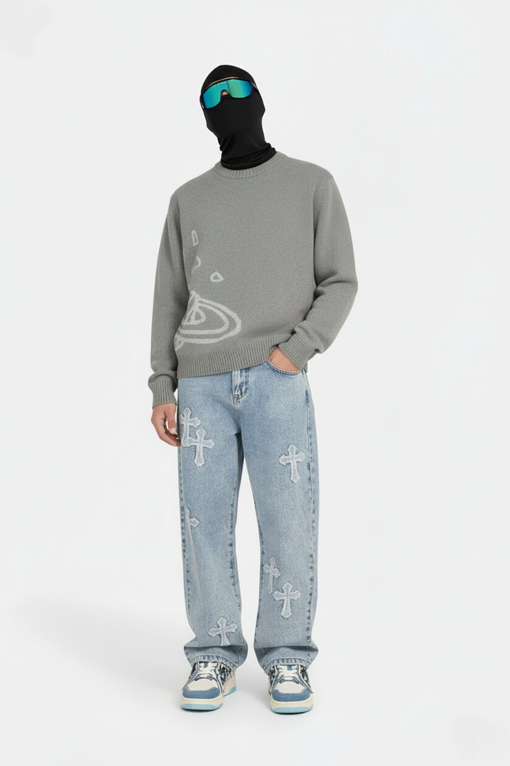 Blue cross jeans