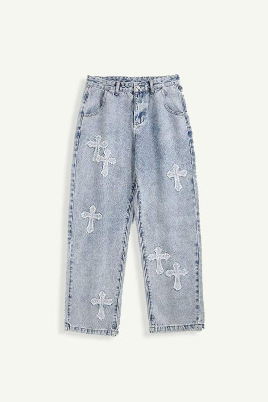 Blue cross jeans