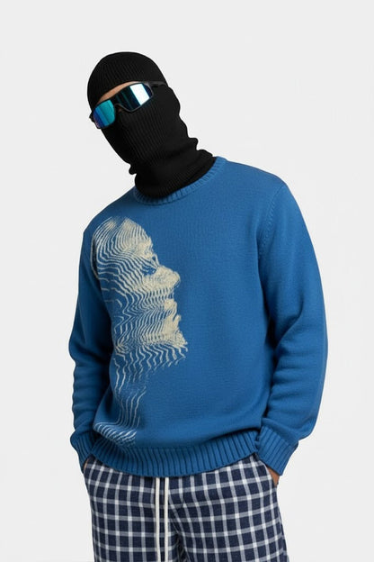Blue Knit