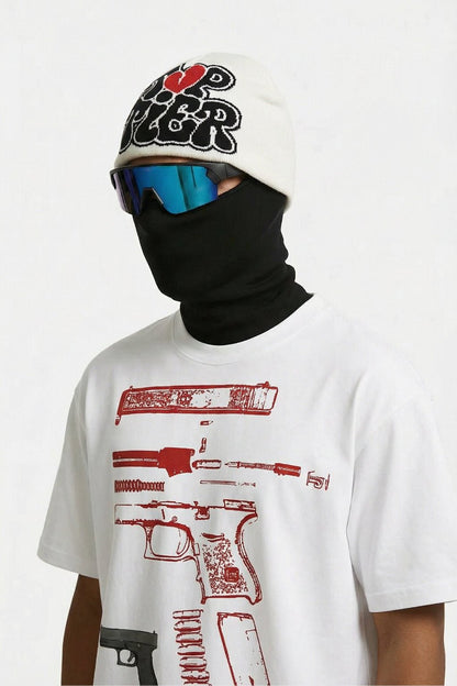 Y2K printed beanie