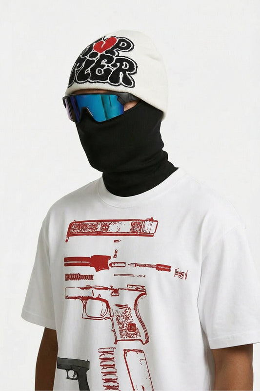 Y2K printed beanie