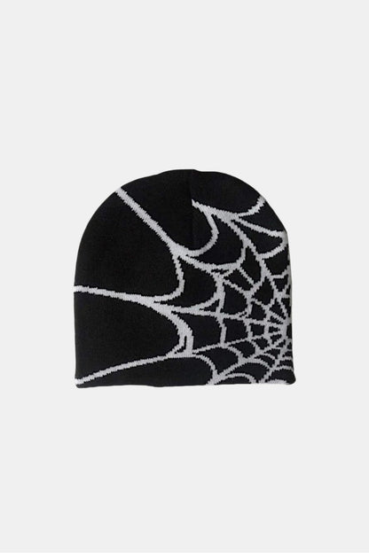 Spider web beanie