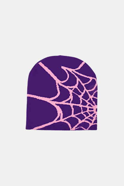 Spider web beanie