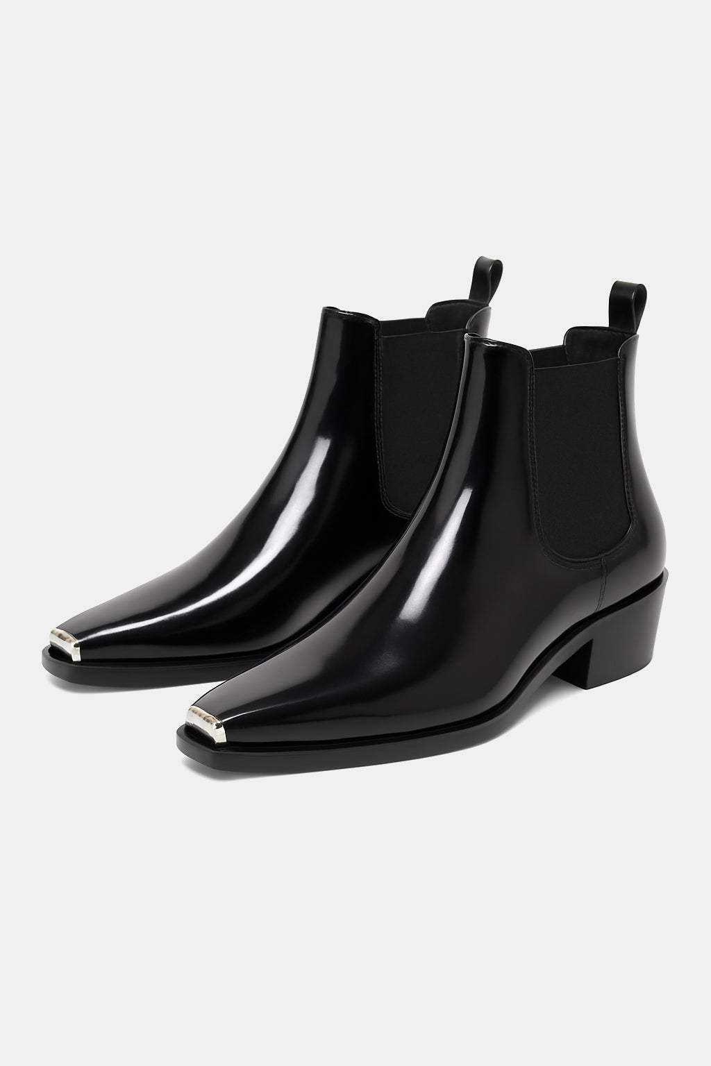 Bottines bout metal