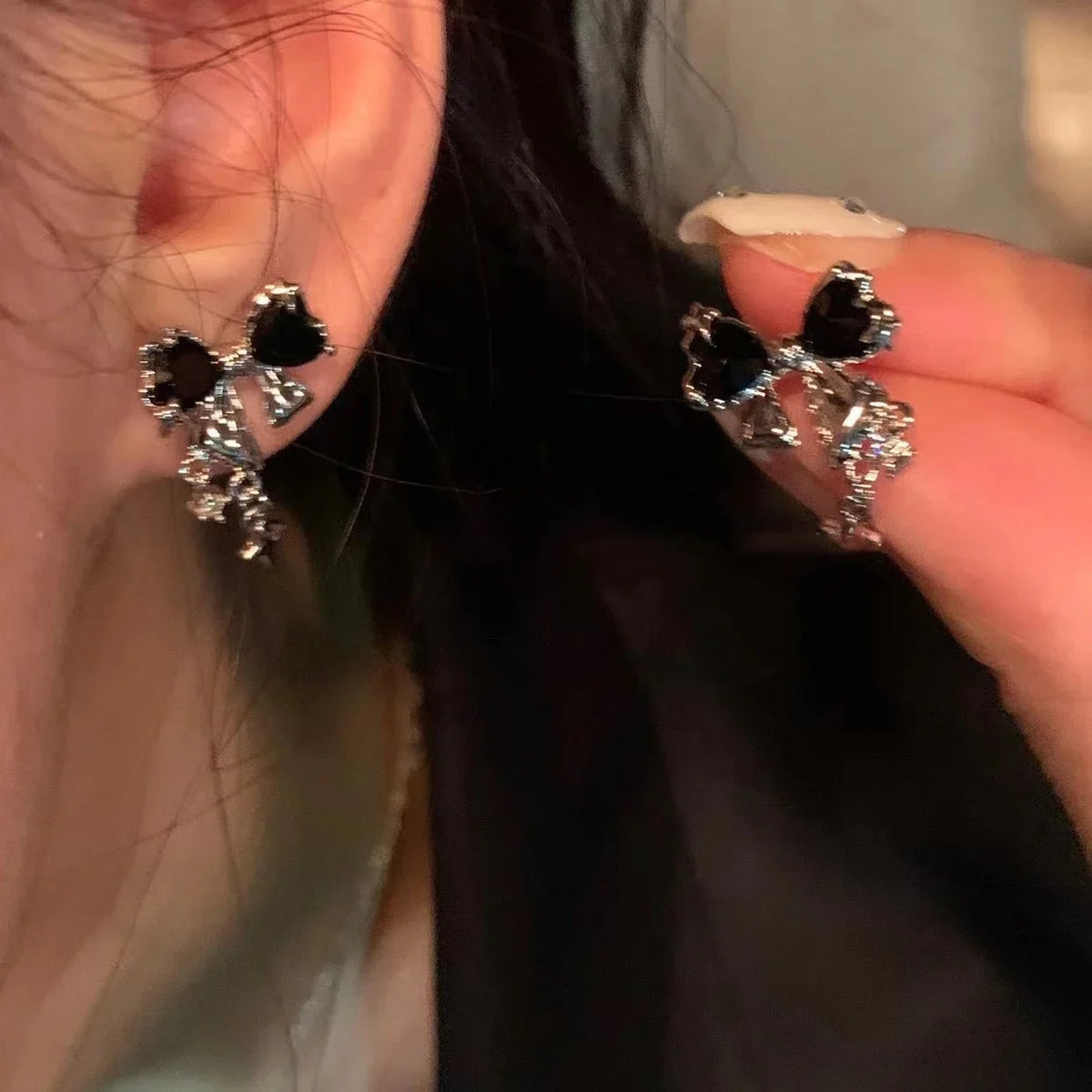 boucle d'oreille noeud