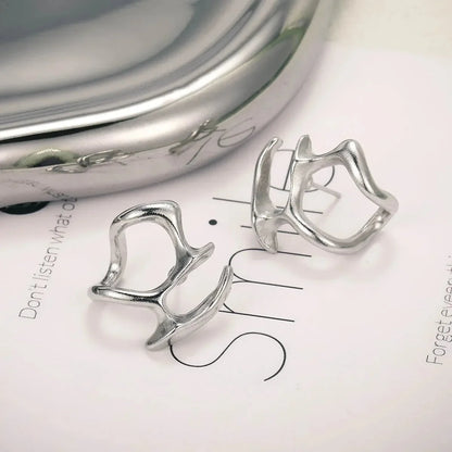 Boucle d'oreilles abstraite