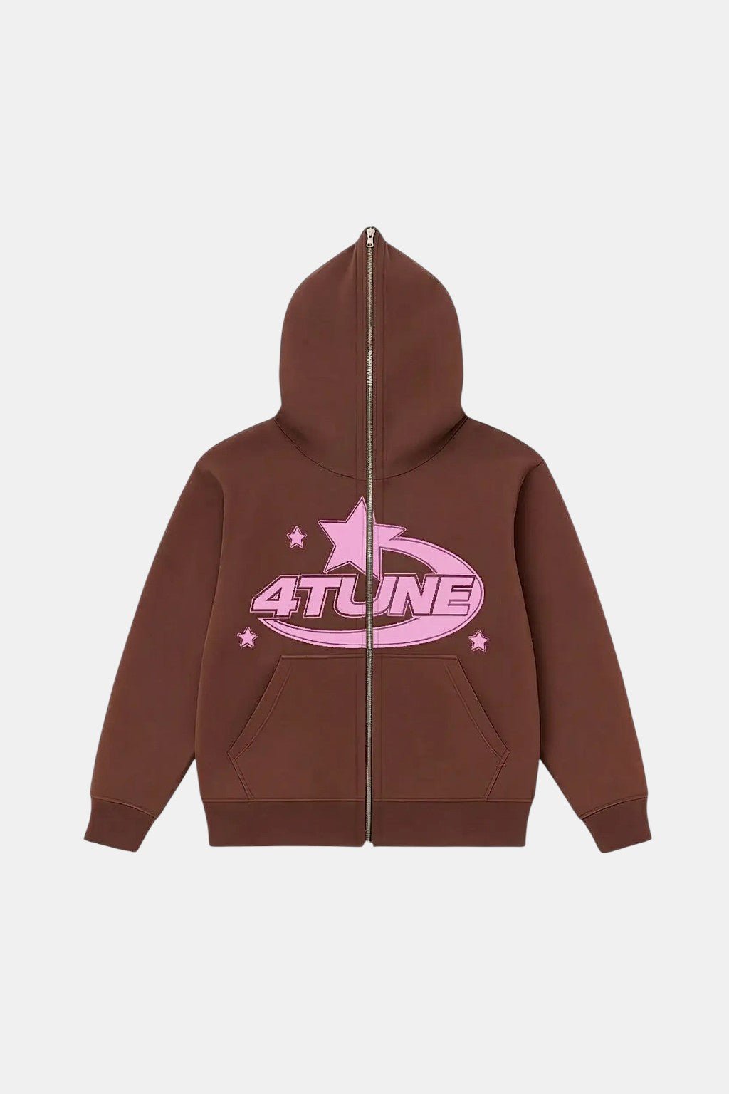 Brown full zip hoodie