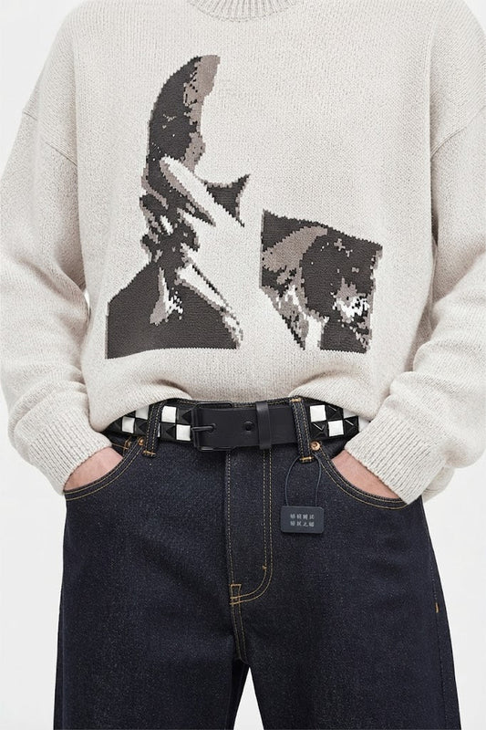 Ceinture à damier