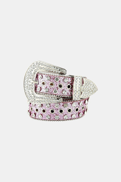 Pink rhinestone belt