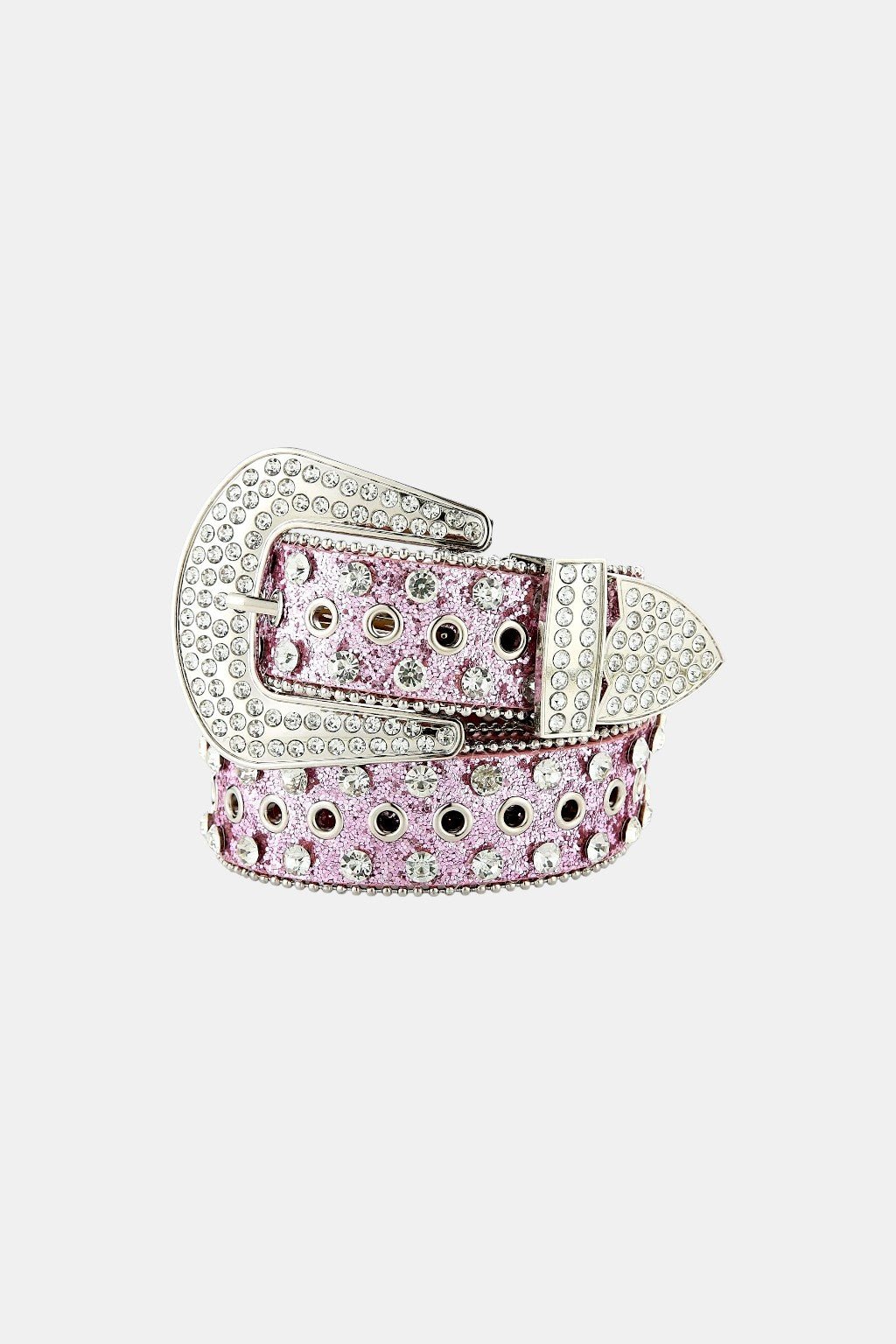 Ceinture strass rose