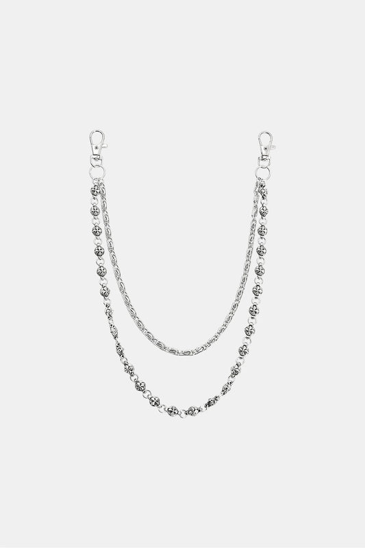 Silver pants chain
