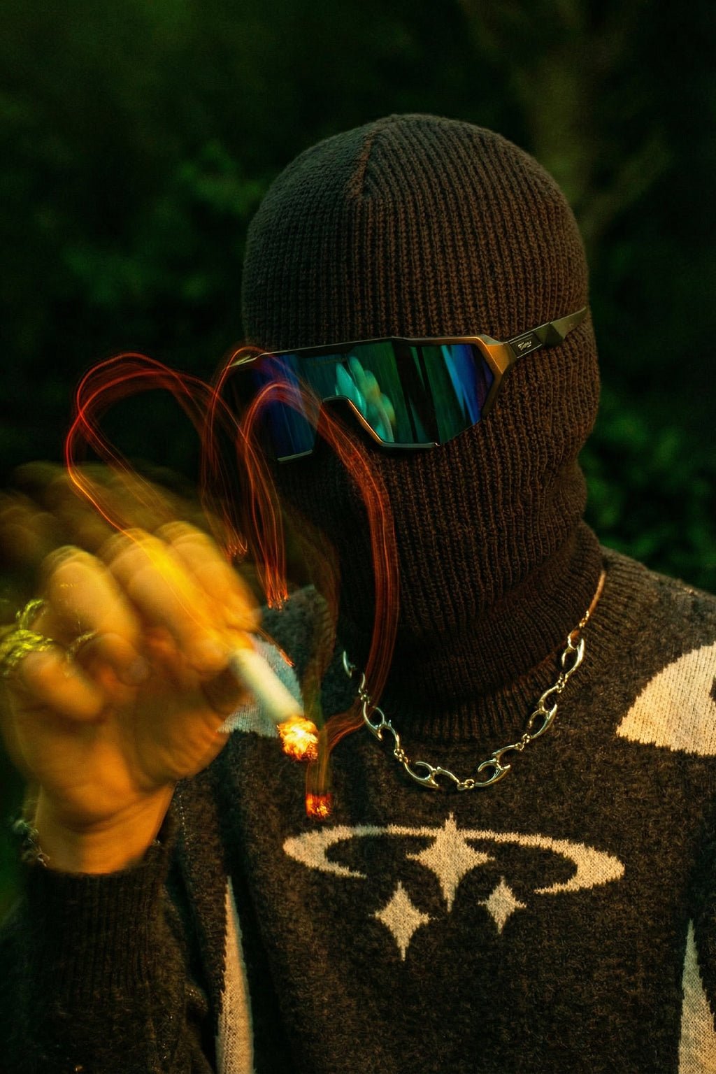 Flame necklace
