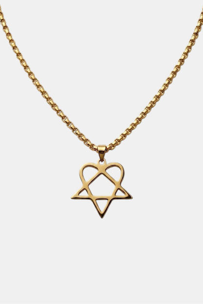 Collier heartagram