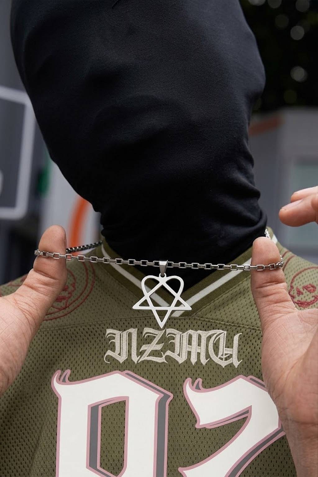 Collier heartagram