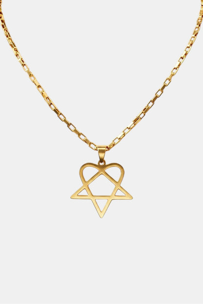 Collier heartagram