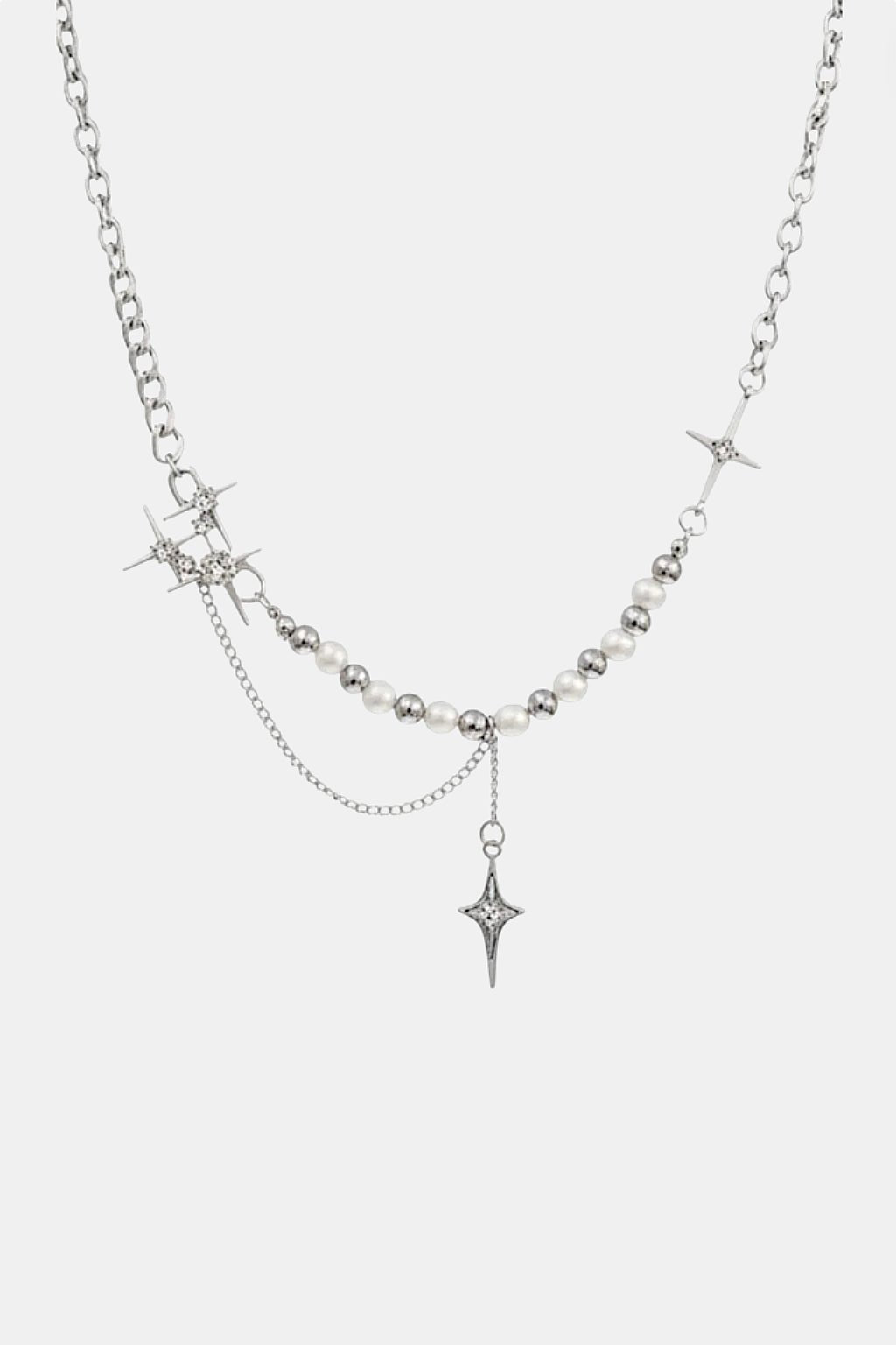 Collier perle et croix