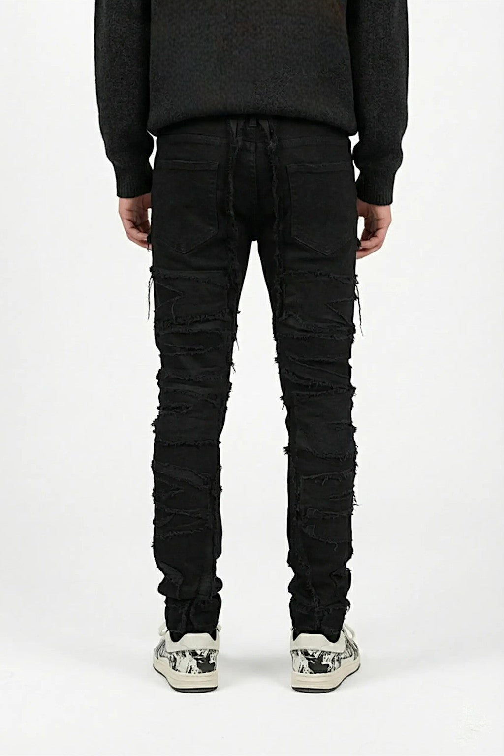 Distressed jeans
