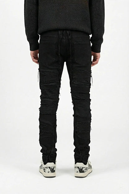 Distressed jeans
