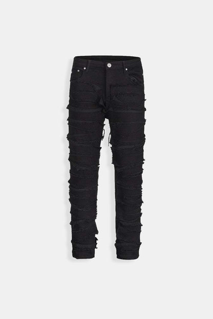 Distressed jeans