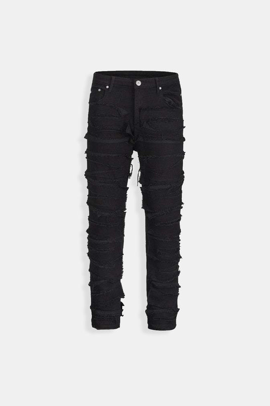 Distressed jeans