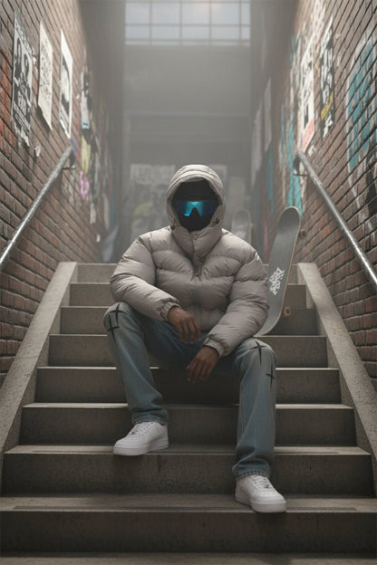 Drip puffer jacket