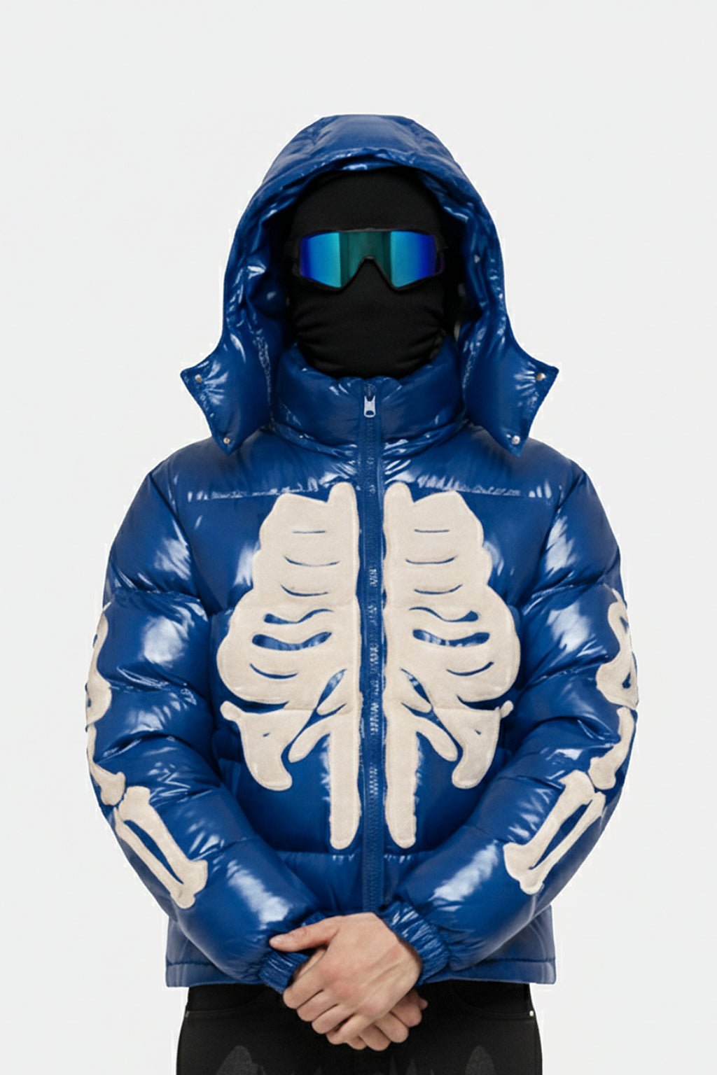 Skeleton puffer jacket