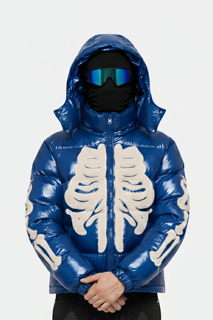 Skeleton puffer jacket