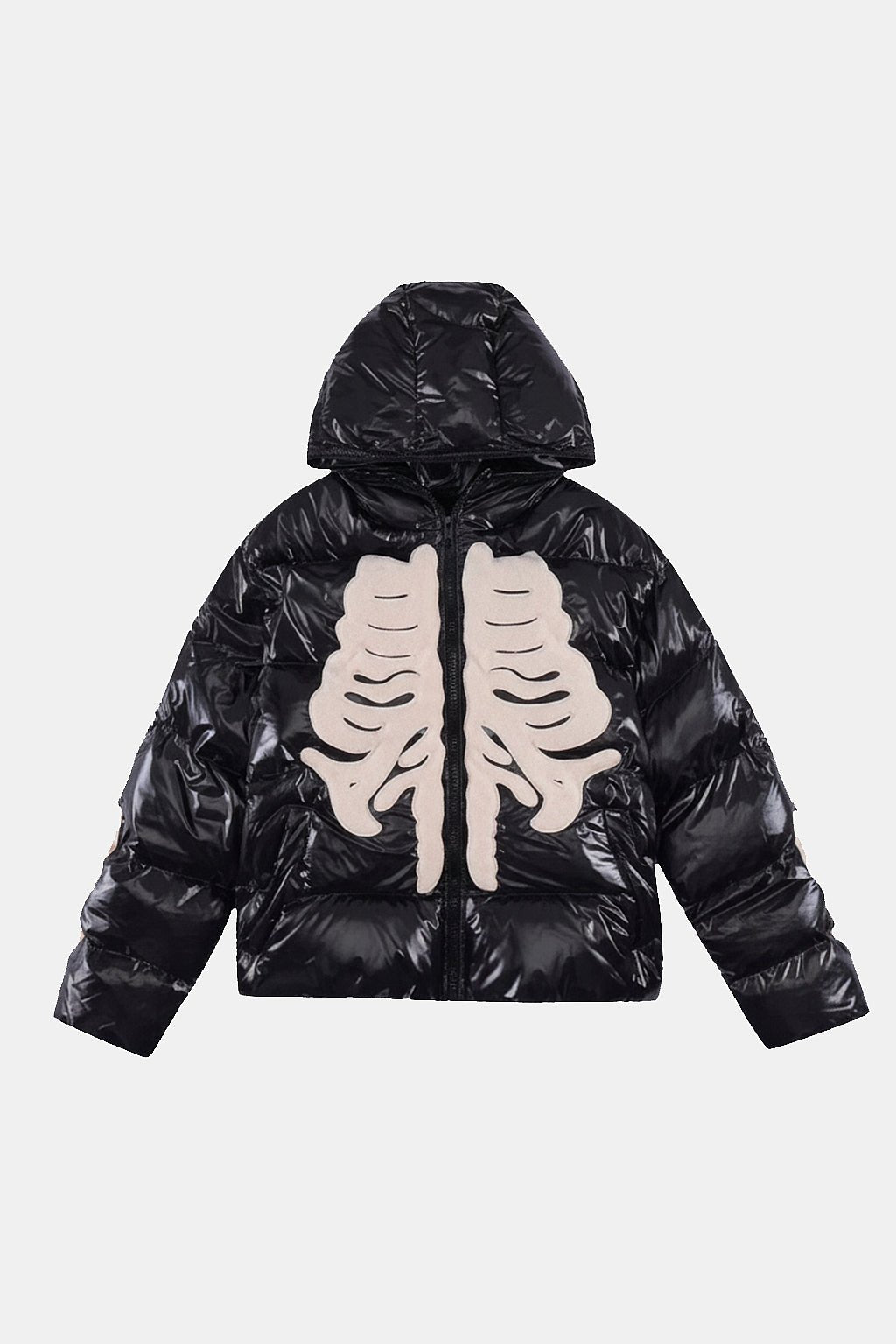 Skeleton puffer jacket