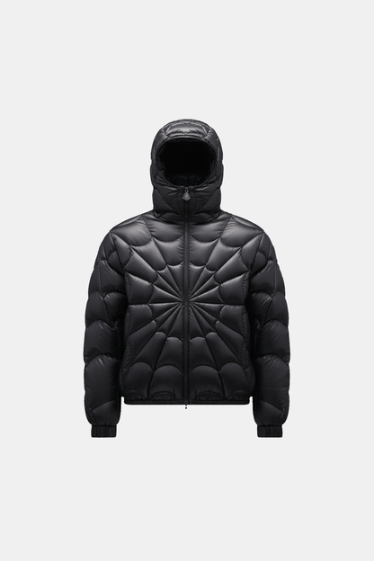 Spider web puffer jacket