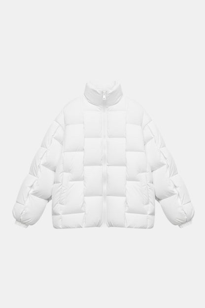 Braided puffer jacket