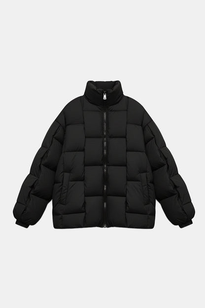 Braided puffer jacket