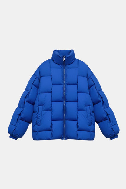Braided puffer jacket