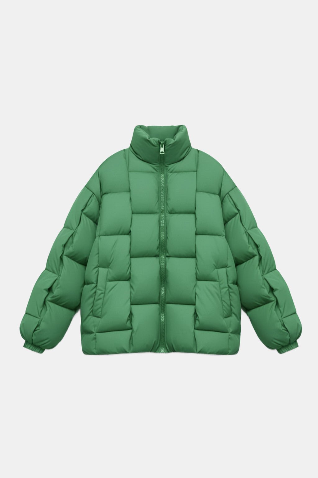 Braided puffer jacket