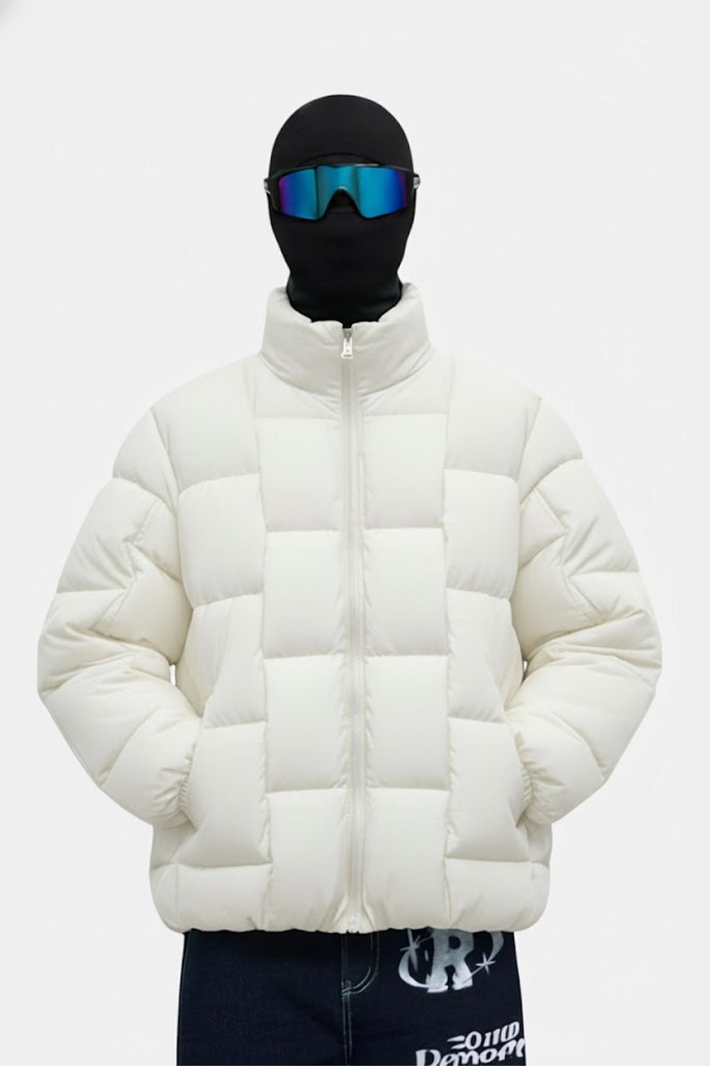 Braided puffer jacket