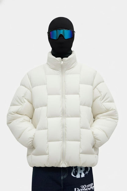 Braided puffer jacket