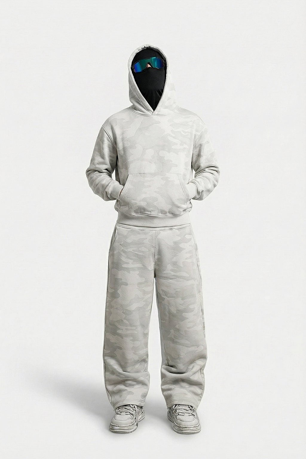 Ensemble camouflage blanc