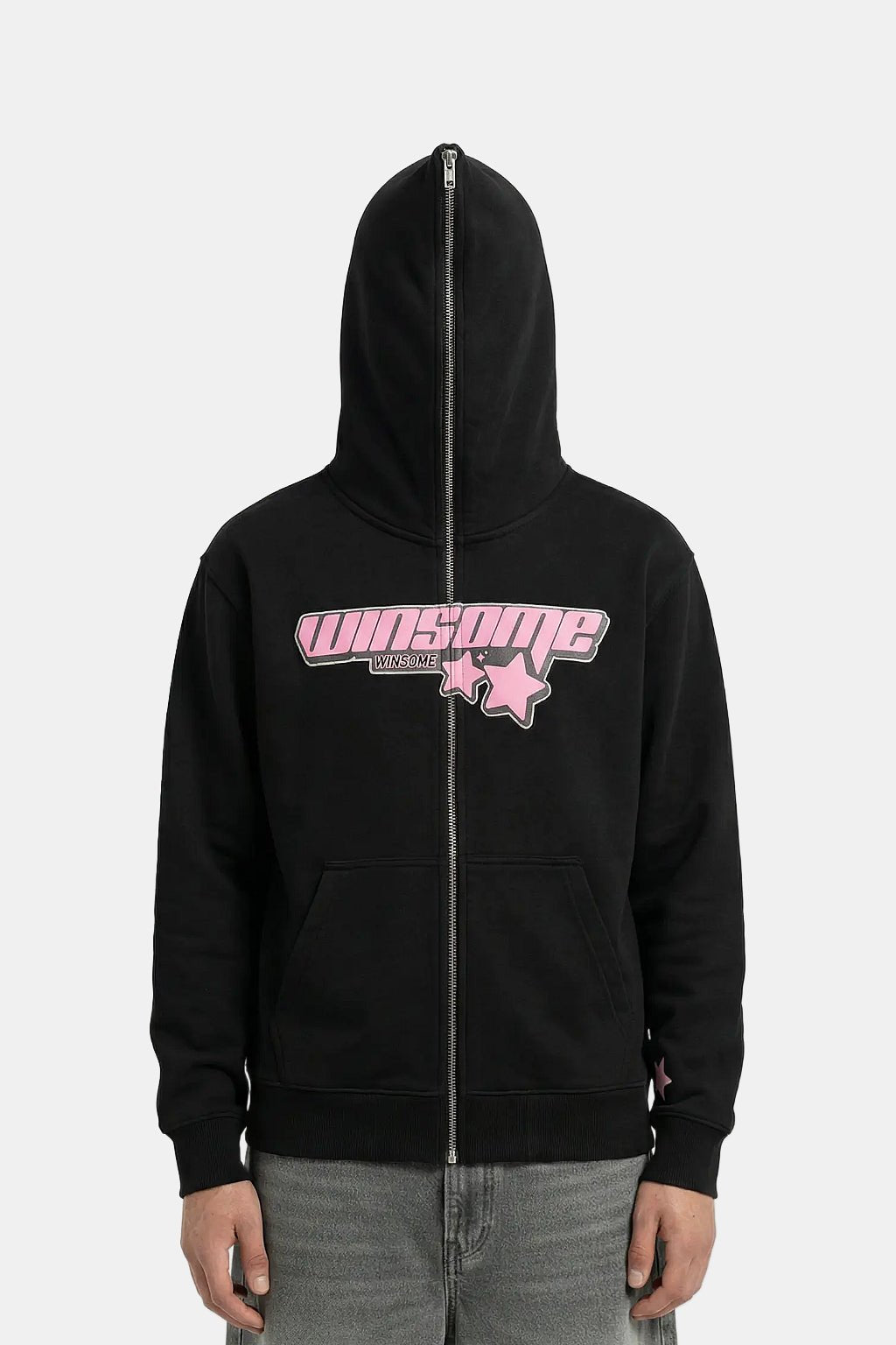 Full zip grey hoodie