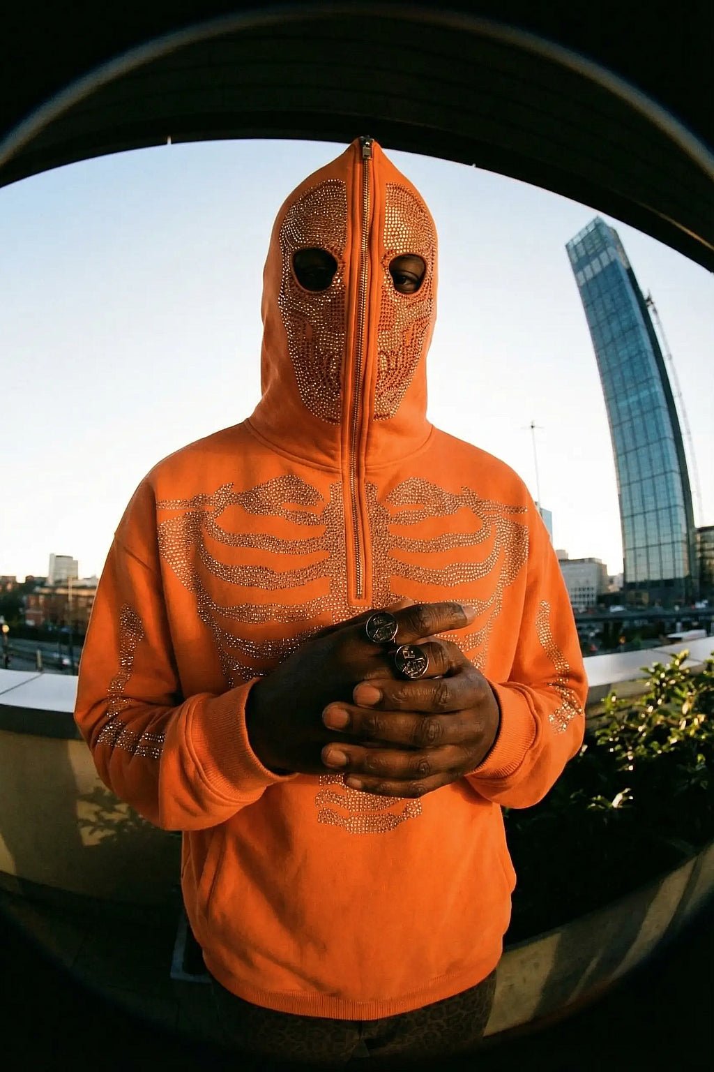 Full zip orange